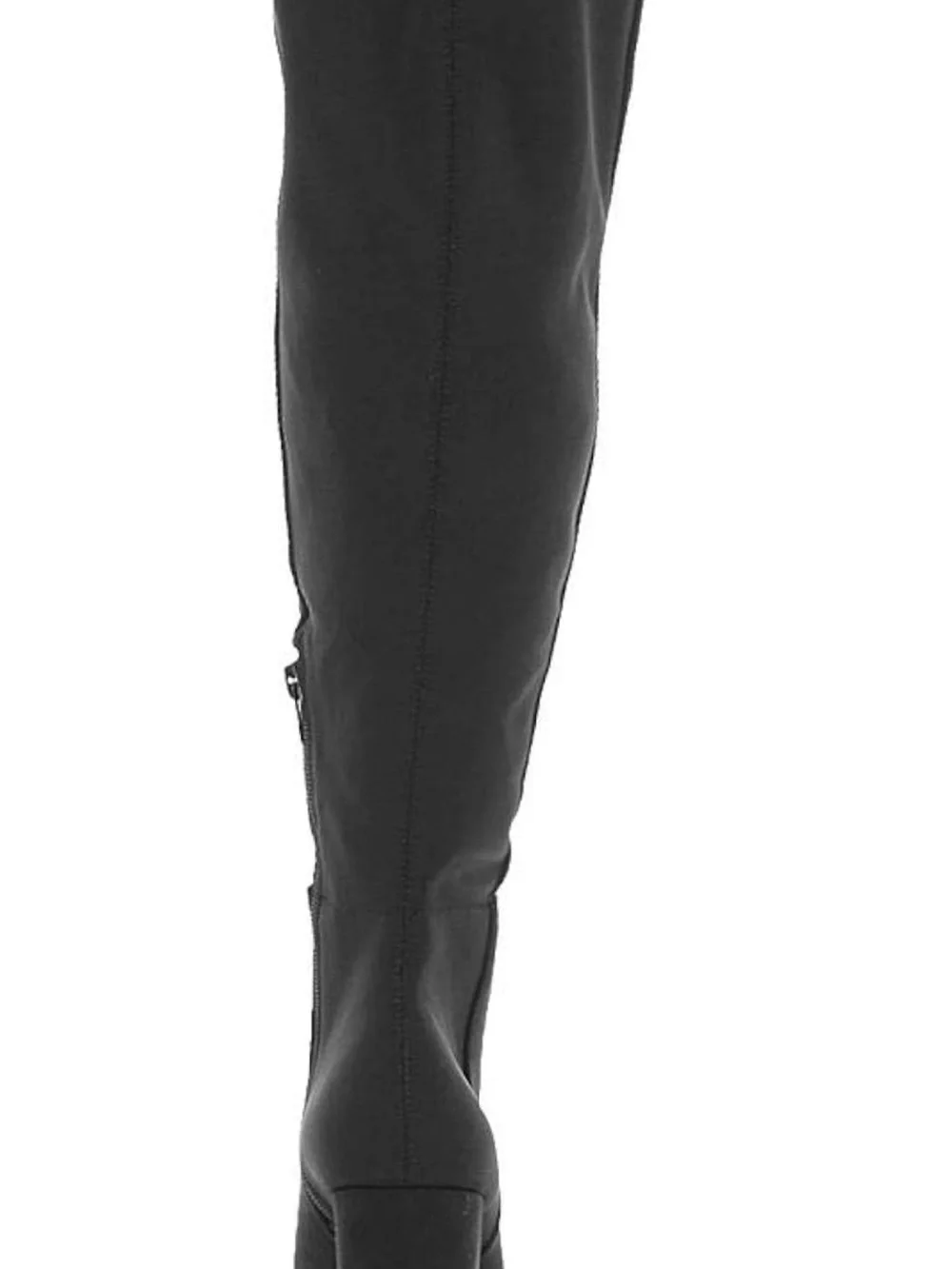 Black Over-the-Knee Block Heel Boot - Women's Fashion Knee Boot Size 6